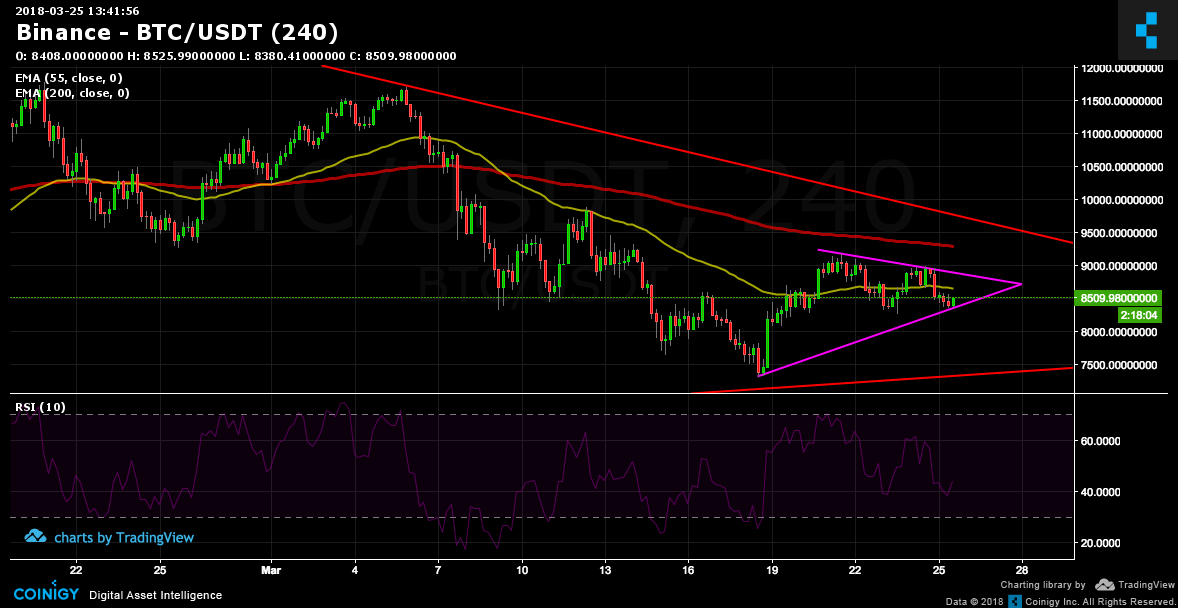 Binance BTC/USDT Chart - Published on Coinigy.com on March ...